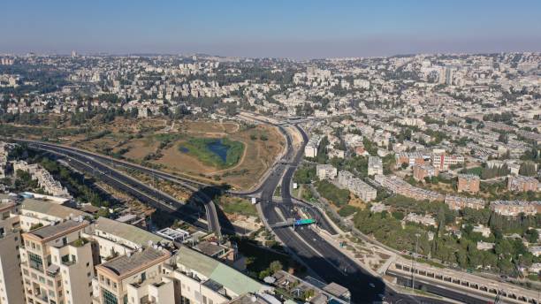 istock Jerusalem Center With Begin Road, Aeria 1264987566