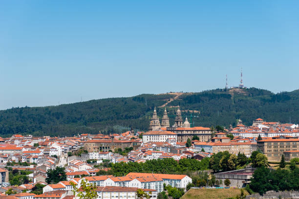istock Panoramic view of Santiago de Compostela in Galiza 1264990274