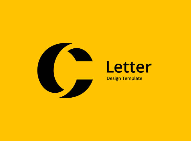 Letter C icon Letter C icon letter c stock illustrations