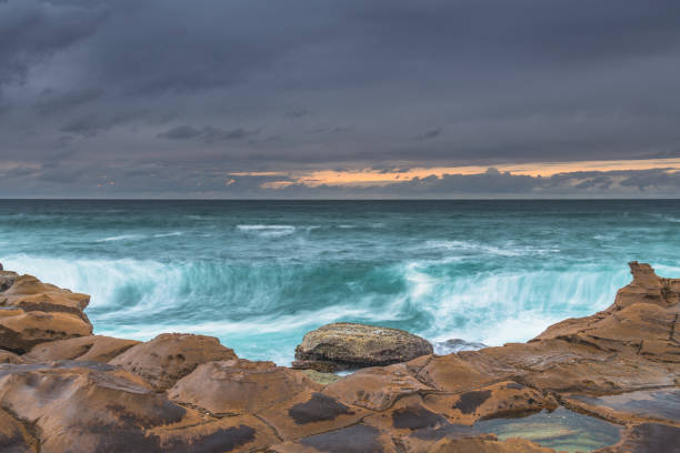 istock Before the Rain Coastal Sunrise Seascape 1264996695