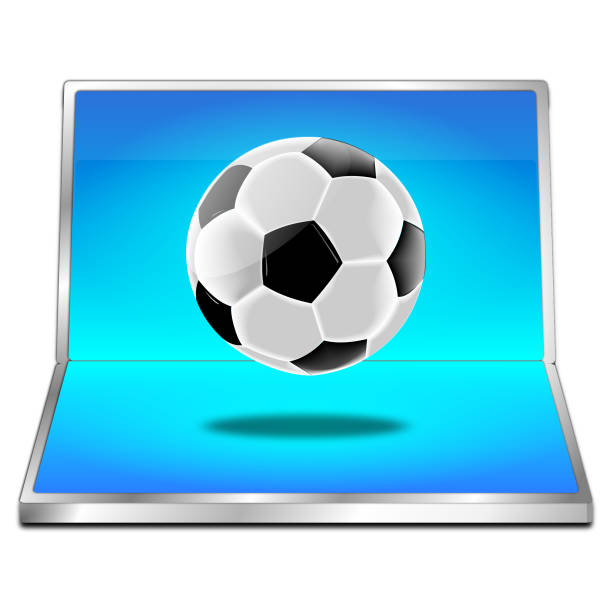 istock Button with Soccer ball - 3D illustration 1265000528