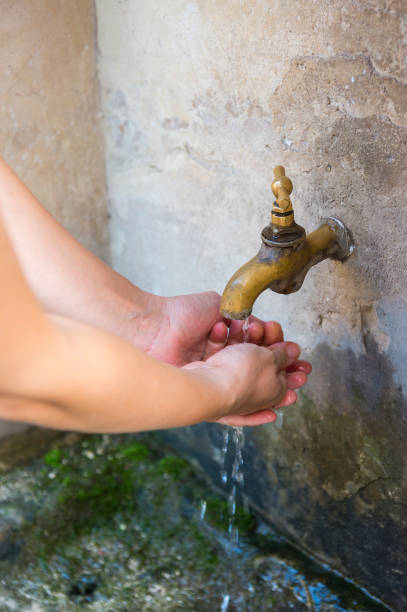 istock Street crane with drinking water 1265004184