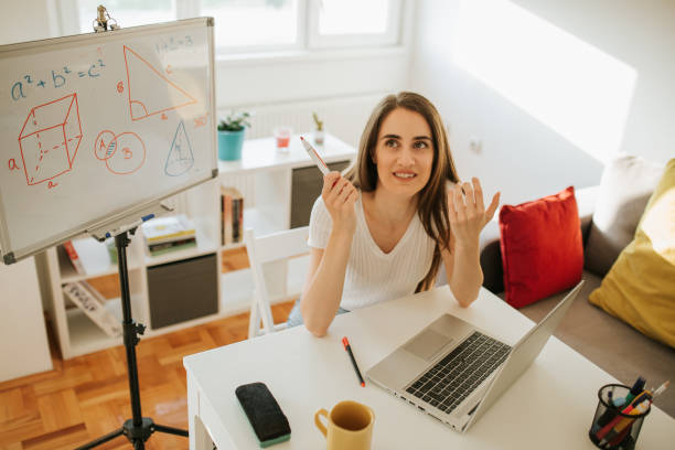 istock Confused female teacher 1265006242