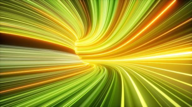 3d Render Abstract Yellow Green Neon Background Tunnel With Rays Glowing Lines Speed Of Light Highway Night Lights Stock Photo - Download Image Now - iStock 3d Render Abstract Yellow Green Neon Background Tunnel With Rays Glowing Lines Speed Of Light Highway Night Lights Stock Photo - Download Image Now - iStock