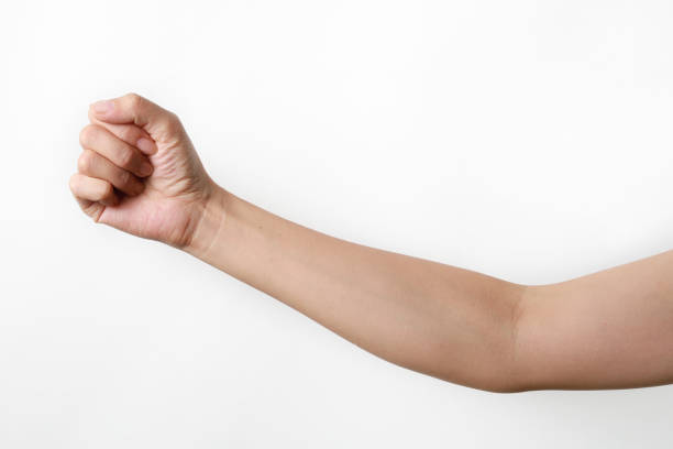 woman hand isolated on white background