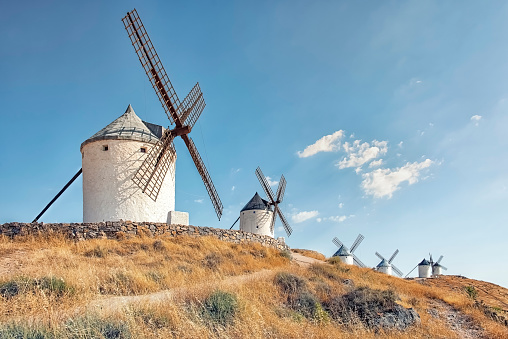 Windmill in La Mancha province, Spain