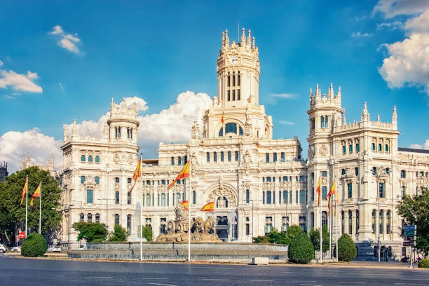 Architecture in Madrid Madrid city in the daytime, Spain contemporary madrid european culture travel destinations stock pictures, royalty-free photos & images