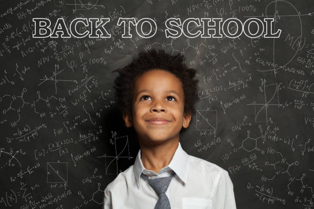 istock Smart African American child student boy smiling. Back to school concept 1265028897