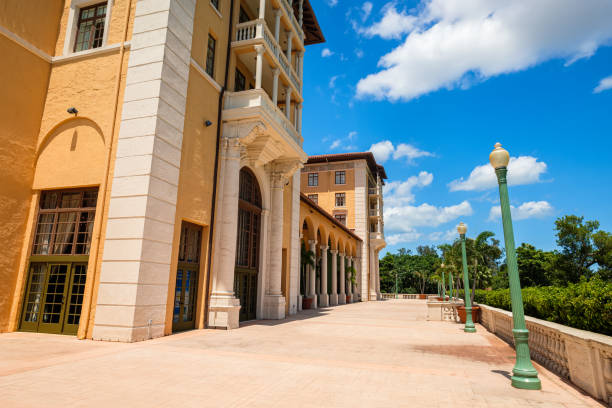 빌트모어 호텔 - coral gables hotel tourist resort building exterior 뉴스 사진 이미지