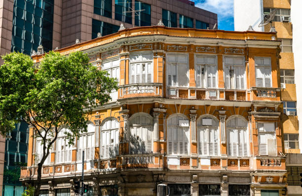 Architecture of Central Rio de Janeiro in Brazil