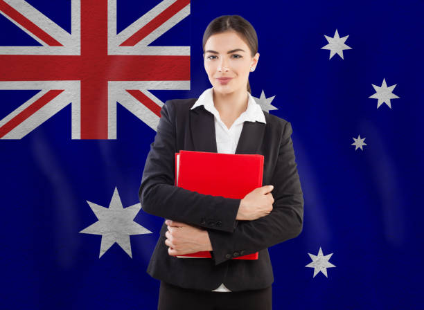 istock Young Woman with red notebook. Education or business concept 1265032487