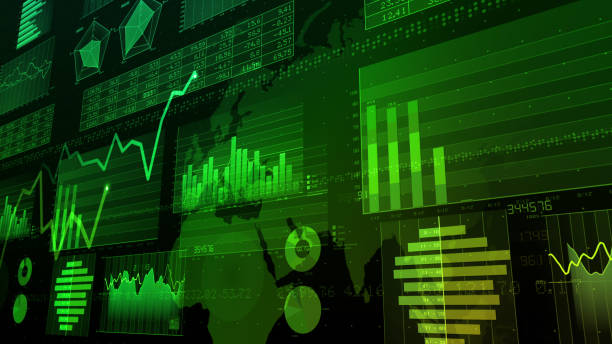 istock Business Data Graph finance Chart Bar 3D illustration background 1265032683