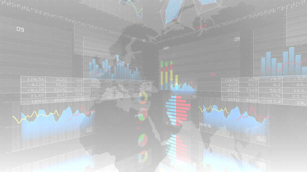 istock Business Data Graph finance Chart Bar 3D illustration background 1265033342