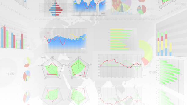 istock Business Data Graph finance Chart Bar 3D illustration background 1265033378