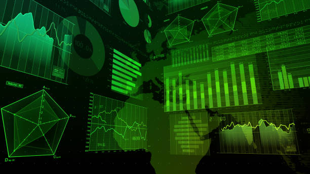 istock Business Data Graph finance Chart Bar 3D illustration background 1265033397