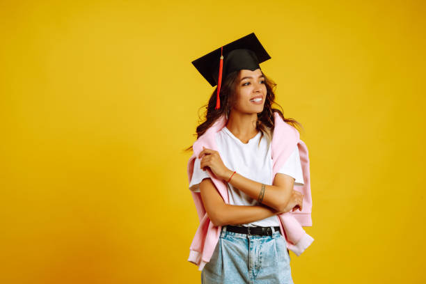 istock African American woman - student posing with smile. 1265033948