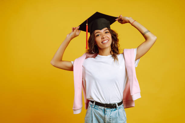 istock African American woman - student posing with smile. 1265034032