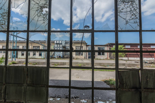 istock view into a factory building with window 1265035801