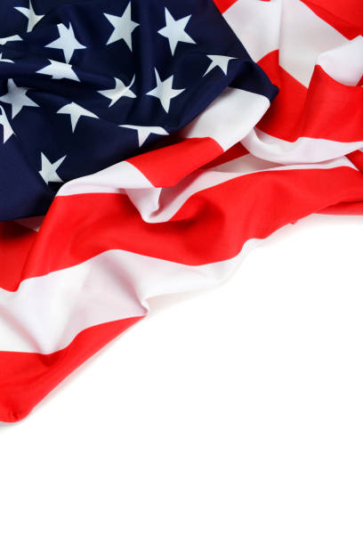 istock American flag on white background 1265038916