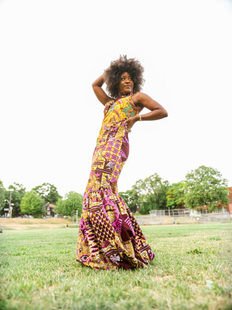 istock Young black woman feeling groovy 1265040195
