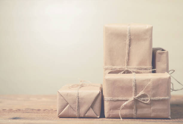 istock boxes in kraft paper on a wooden table 1265040840
