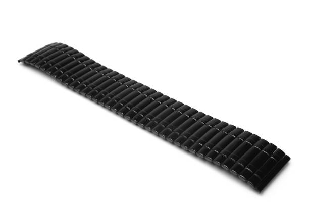 istock Black metal watch band 1265048503