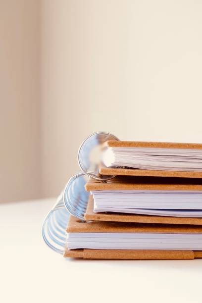 istock Three stacked recycled paper notepads 1265051311