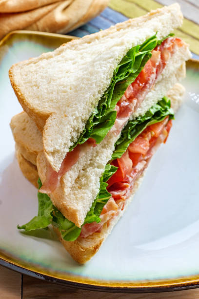 istock BLT Bacon Lettuce and Tomato Sandwich 1265056017