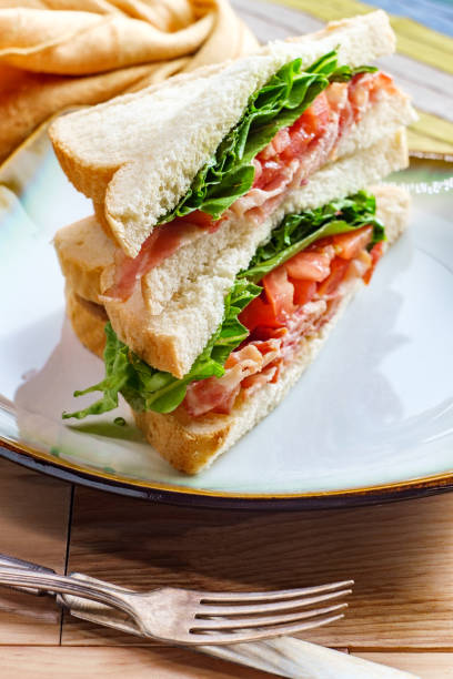 istock BLT Bacon Lettuce and Tomato Sandwich 1265056026