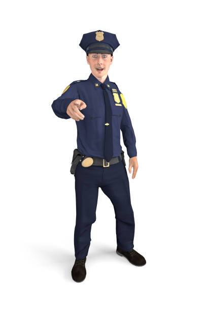 istock The policeman points his finger at the camera 1265063694