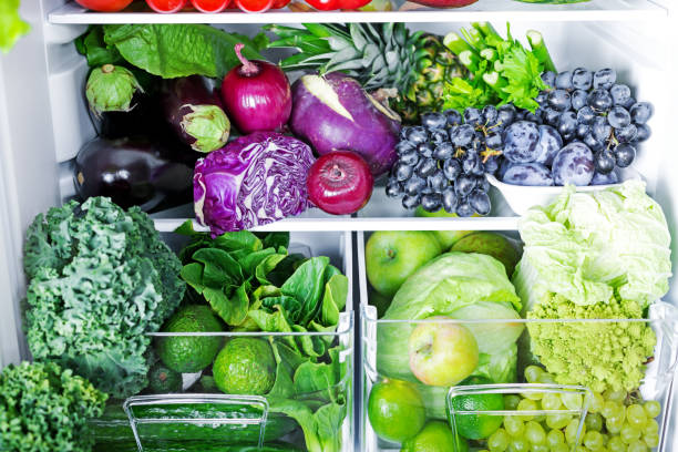 istock Purple fresh vegetables in refrigerator 1265065099