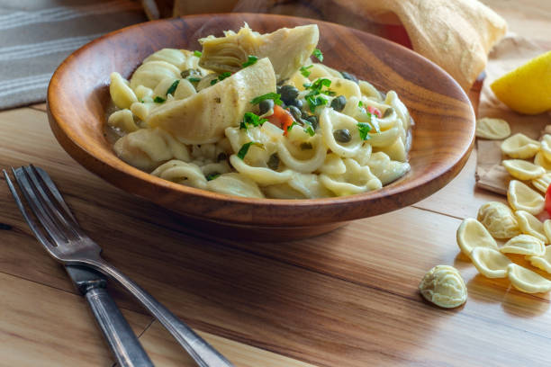 istock Vegetarian Orecchiette Piccata Pasta 1265066070