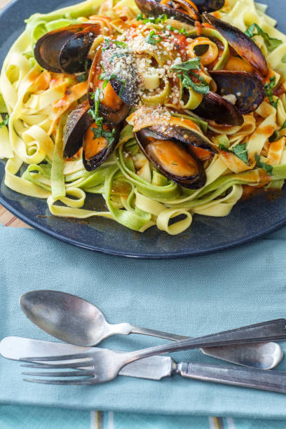 istock Mussels Marinara Seafood Pasta 1265066078