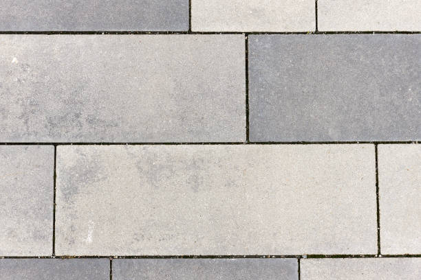 istock Full frame photo of modern paving stones 1265069216