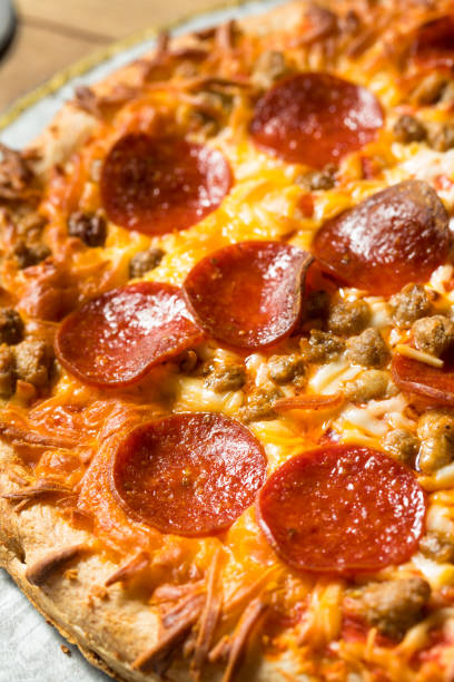 istock Homemade Meat Lovers Pepperoni Pizza 1265075655