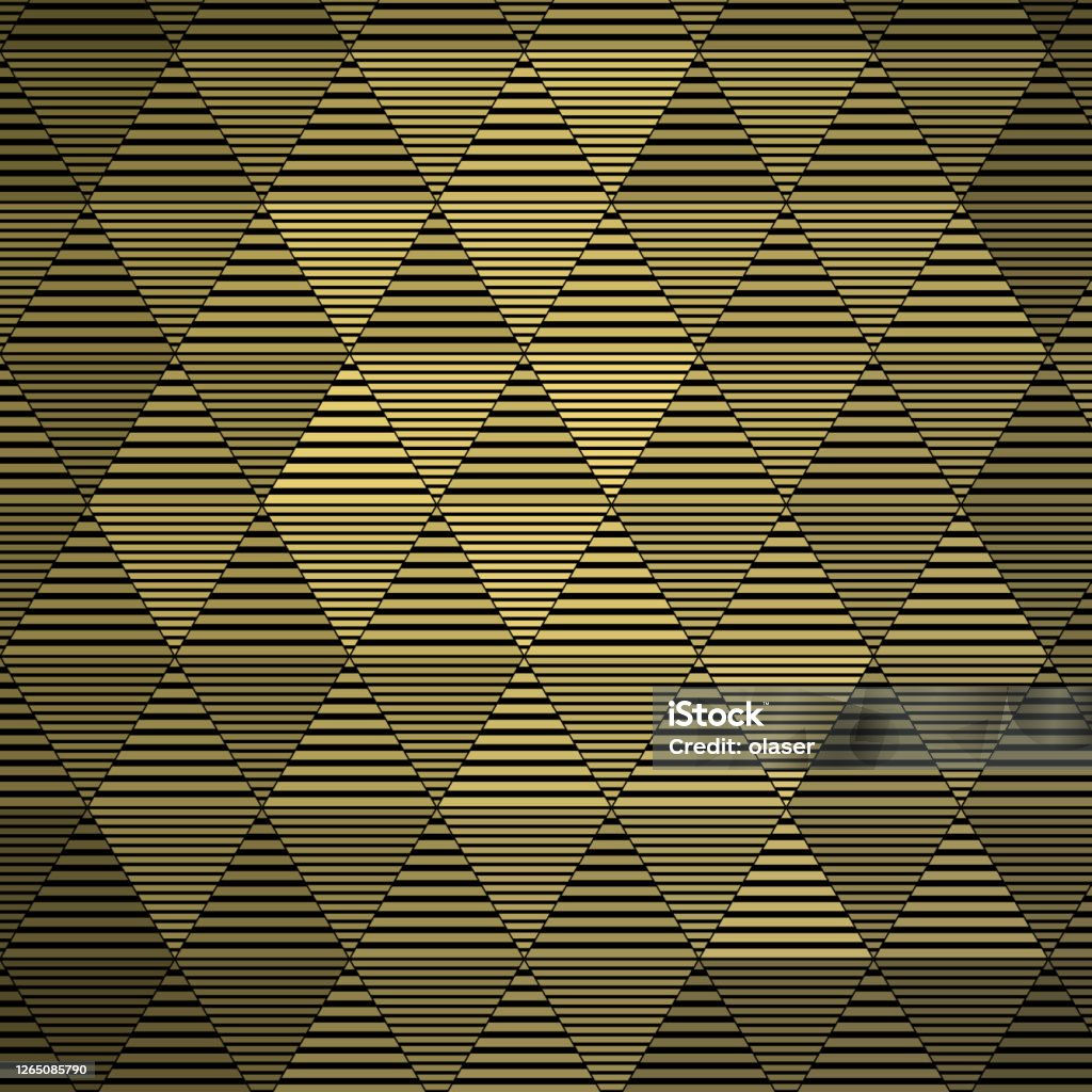 Reflective Triangle Pattern Equally Sized Triangles Double Pattern With Golden 3d Reflection ...