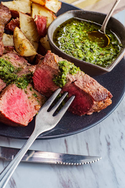 istock Chimichurri Steak and Potatoes 1265089024
