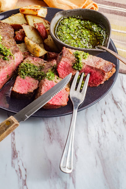 istock Chimichurri Steak and Potatoes 1265089028
