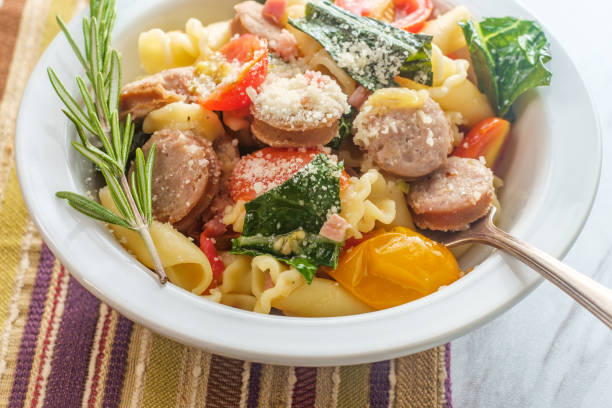 istock Bratwurst Kale Campanelle Pasta 1265090587