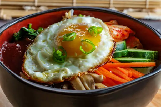 Authentic Korean Cuisine vegetarian cold Bibimbap