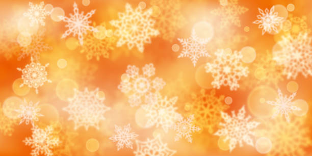 istock Christmas background of blurry snowflakes 1265096278