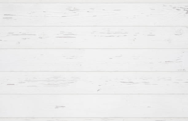 istock Weathered white wooden background texture. Top view surface of the table. 1265106487
