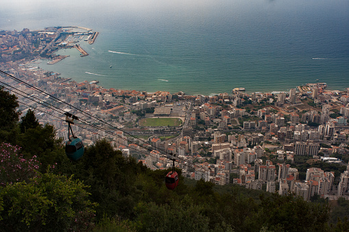 City of Beirut, Lebanon, July 25, 2010- Panoramic view and the city center.