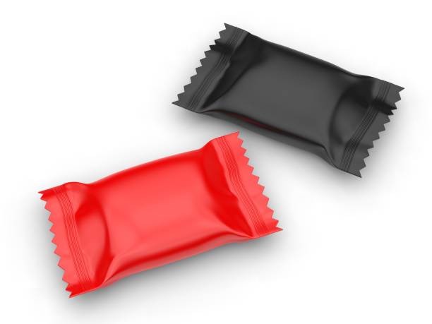 istock Blank Promotional Candy Pack For mockup and Branding, 3d render illustration. 1265116946