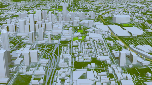 istock Atlanta Skyline Map Aerial View 1265118835