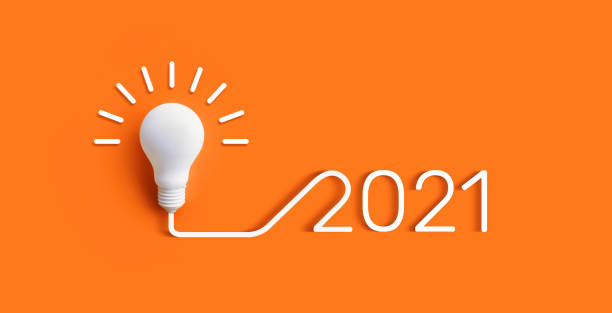 istock 2021 Creativity and nspiration ideas concepts with lightbulb on pastel color background 1265125142