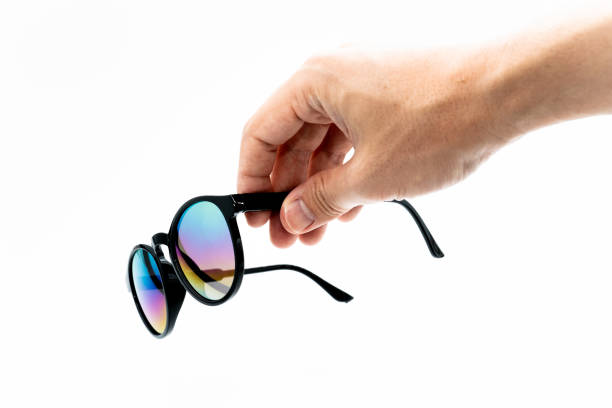 Party sunglasses on a white background,disguise