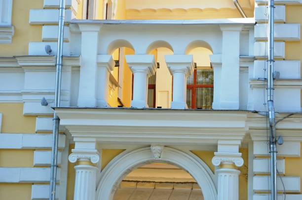 istock The restored facade of a building 1265149613