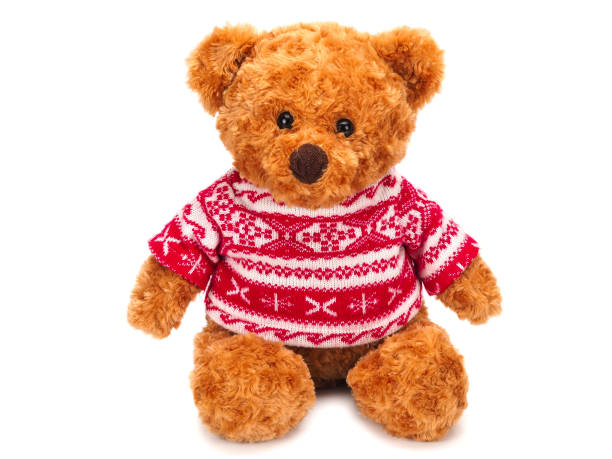 istock Toy teddy bear isolated on white, cutout 1265163743
