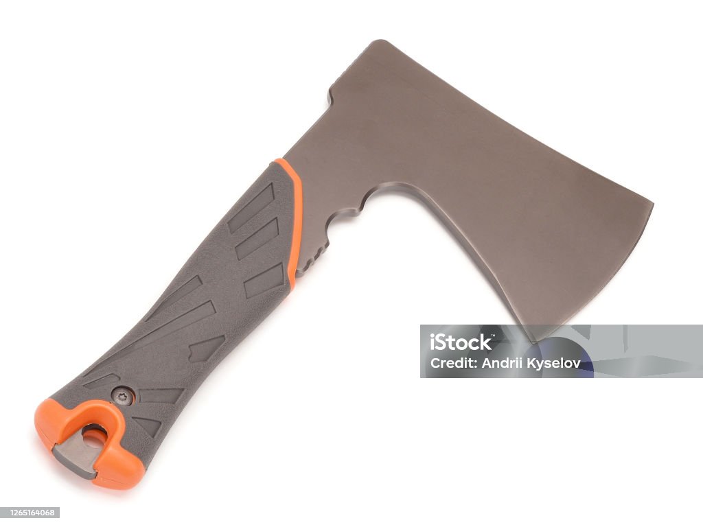 Small Hand Ax Small Hand Axe With Plastic Handle Isolated On White Background Stock ...